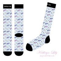 Kathryn Lily Equestrian Boot Socks, Slipper Pony, Kids & Adult