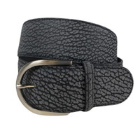 The Tailored Sportsman Elephant Belt, Graphite/Black with Silver Buckle