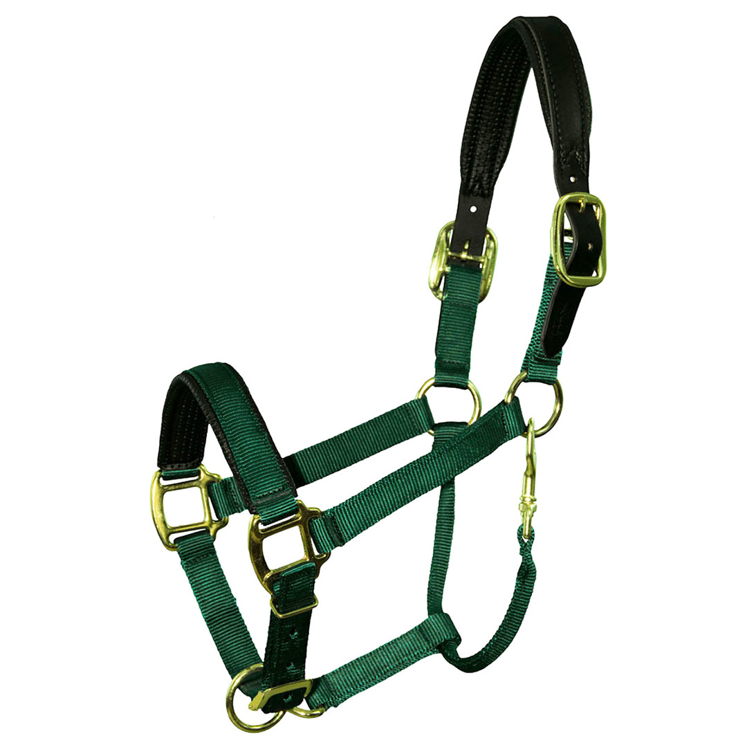 HKM Morello Fleece Padded Nylon Halter full or cob size
