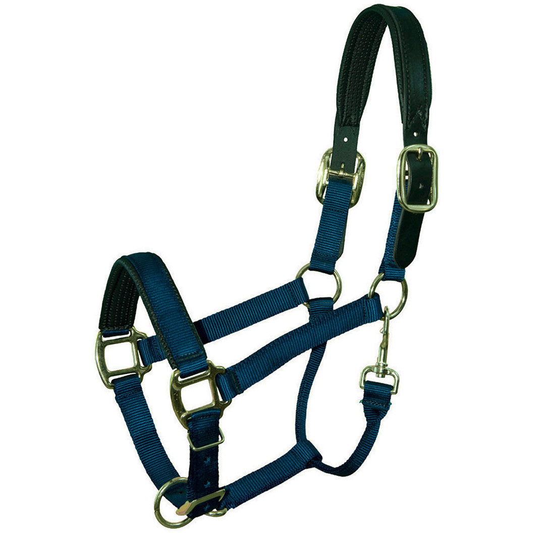 HKM Morello Fleece Padded Nylon Halter full or cob size