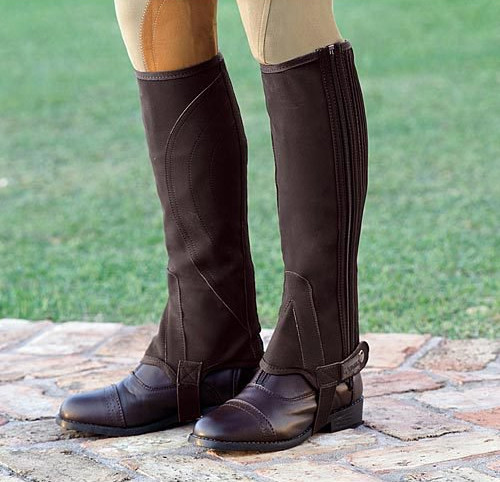 Teal Dublin Easy Care durable machine washable Half Chaps  Adults Small Black 