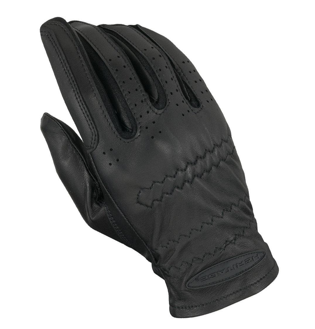 NWT PRO RIDERS PRI Kids Black Leather Horse Riding Show Gloves Size 4.5 
