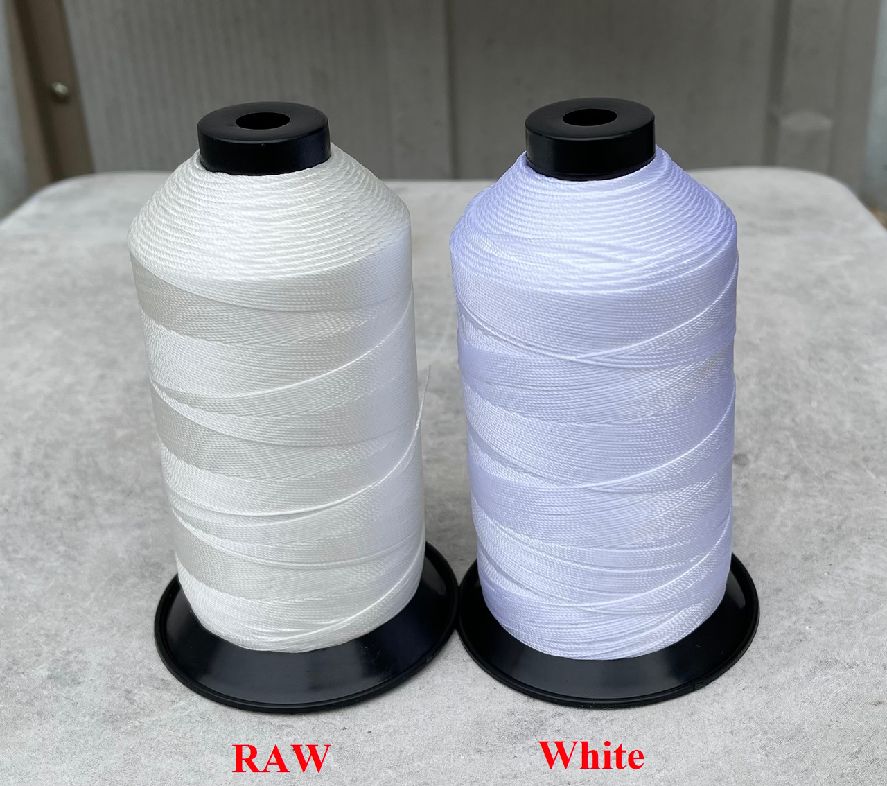 Raw white Bonded Nylon Sewing Thread T210 #207 1000 Yard for