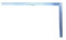 Fairgate 24" x 14" L-Square - Metal Tailors Ruler