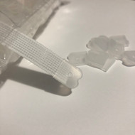 Silicone End Caps hat tip cover for Rigilene Polyester Boning Clear