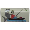 Vinyl Graphic Mailbox Gone Fishing
