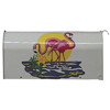 Vinyl Graphic Mailbox Pink Flamingos