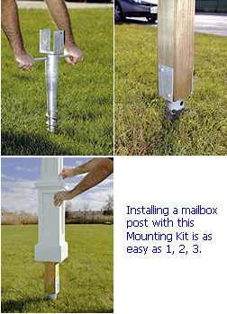 Mailbox Post No Dig Mounting Kit