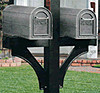 Deluxe Twin Side-Mount Mailbox Post, In-Ground Burial