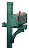 Deluxe Side-Mount Aluminum Mailbox Post, In-Ground Burial