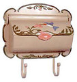 Hummingbird Wall Mount Mailbox Hand-Painted Horizontal