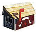 Geese with Hearts Wooden Mailbox