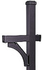 Side-Mount Aluminum Mailbox Post - In-Ground Burial