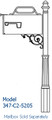 Imperial Contemporary Series Mailbox Post System C2-5205