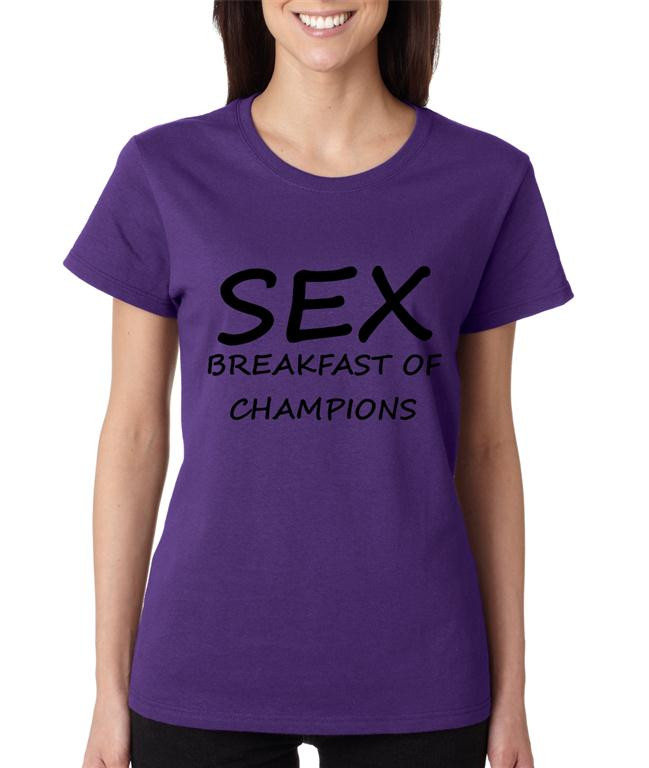 sex breakfast of champions shirt womens
