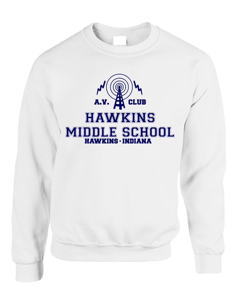 Adult Sweatshirt Av Club Hawkins Middle School Top