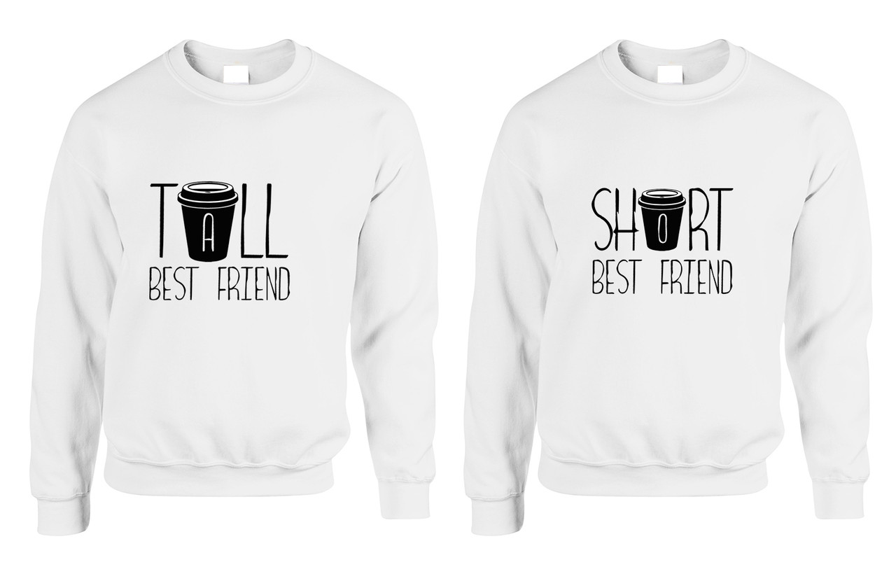 tall best friend short best friend hoodies