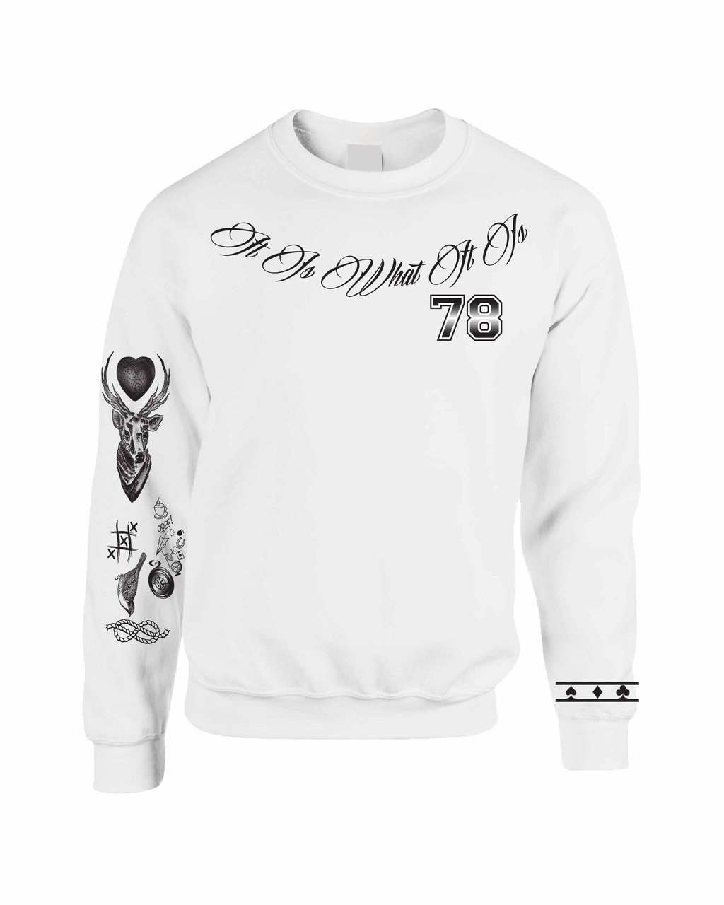 Louis Tomlinson Body Tattoo Sweatshirt One Direction