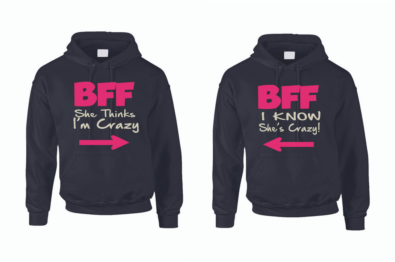 best friends forever hoodies