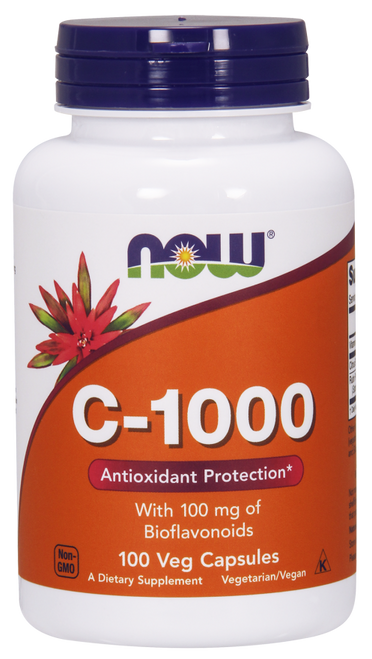 Vitamin C 1000 mg 100 cap Now Foods