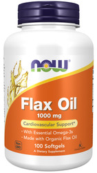 Flax Oil 1000 mg - 100 softgels by Now Foods