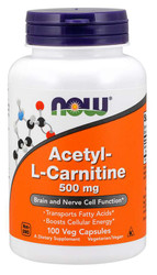 Acetyl-L Carnitine 500 mg 100 caps by Now Foods