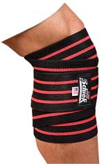 Schiek 78" Black Line Knee Wraps