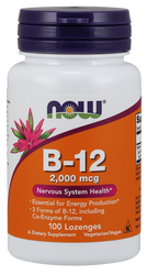 Vitamin B-12 2000 mcg lozenges by Now Foods