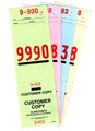 - SH2 - 4 Part Valet Parking Tickets With 1/4" Key Hole Top Part