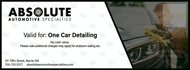 Absolute Automotive Specialties - Car Detailing