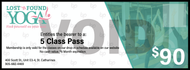 Lost'n Found Yoga - 5 Class Pass