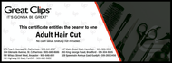 Great Clips - Adult Hair Cut - $26.00 + HST