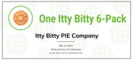Itty Bitty Pie Company - Itty Bitty 6 pack - $18