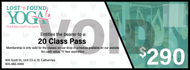 Lost'n Found Yoga - 20 Class Pass