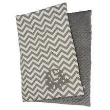 SIMPLY GREY Play Blanket with Elephant Applique
