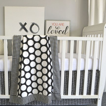MIDNIGHT Baby Blanket - Big Dot