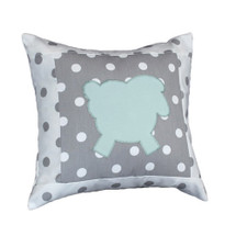 ELEPHANT JOY Lammy Appliqué Nursery Pillow