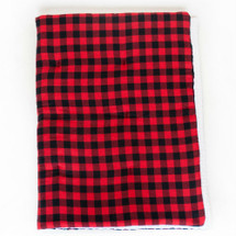 COZY PLAID Play Blanket - Red and Black Plaid