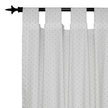 AQUILA - Long Nursery Drapes - Tab or Rod Top - Mini Star (Set of 2)