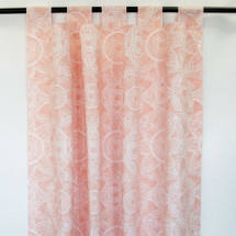 BOHO BLUSH Long Nursery Drapes - Tab or Rod Top - Zara Sun (Set of 2)
