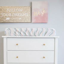 BOHO BLUSH Baby Change Pad Cover - Jewel Dot 