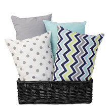 CHEVRON NAVY Nursery Pillow - Lumbar Style
