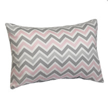 CHEVRON PINK Lumbar Nursery Pillow