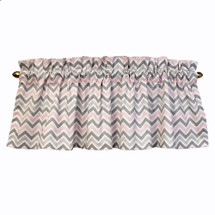 CHEVRON PINK 52" Nursery Panel Valance