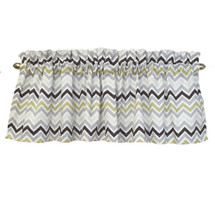CHEVRON GREY 52" Nursery Panel Valance