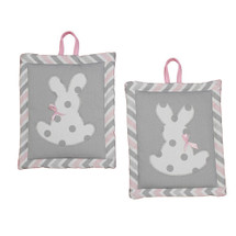 CHEVRON PINK Nursery Wall Art (Set of 2)