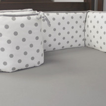 CHEVRON GREY Baby Crib Bumper Pads
