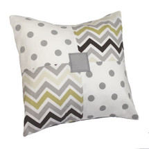CHEVRON GREY Patch Decor Nursery Pillow