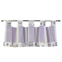 HOOTY LILAC 52" Nursery Tab Valance