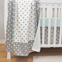 MOXY AQUA Baby Crib Blanket